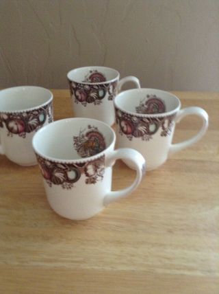 4 Johnson Brothers His Majesty Coffee Mugs