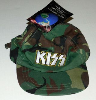 Kiss Band Army Reunion Tour Camouflage Hat Cap Adjustable Unworn 1997 Spencer 