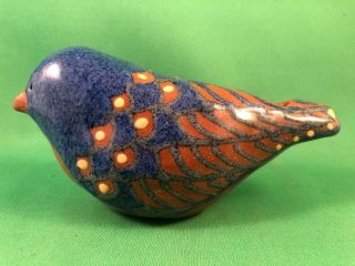 Pottery Blue Bird Whistle Signed Dashiell Great Tone