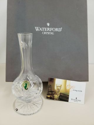 Vintage Waterford Spring Crystal Vase Box 7 1/2 "