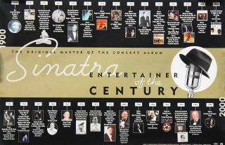 Frank Sinatra 1998 Entertainer Of The Century Promo Poster