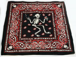 Social Distortion Skelly Bandana Official Merch Mike Ness Punk