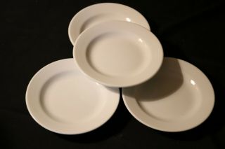 Set Of 4 Williams Sonoma Everyday White China 7 1/8 " Salad Plates