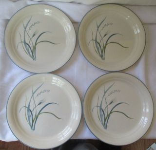 Corelle Coastal Breeze Blue Sea Grass 8 - 1/2 " Luncheon / Salad Plate - Set Of 4
