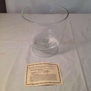 Footed Crystal Trifle Bowl West Virginia Glass Specialty Company