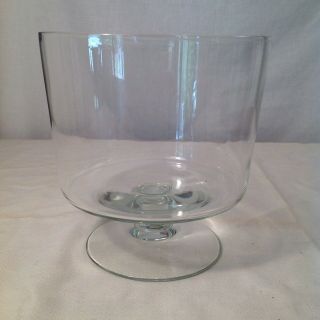 Footed Crystal Trifle Bowl West Virginia Glass Specialty Company 3