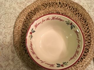 Lenox Winter Greetings 7 1/4  Home For The Holidays " Set Of 6 Bowls