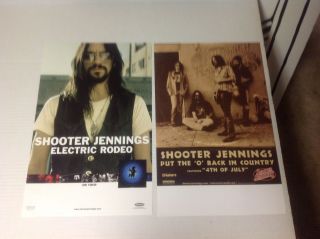 2 Cd.  Lp Shooter Jennings Promo Posters Waylon Jennings 17x11.  Vintage Music