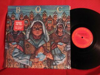 Blue Oyster Cult Fire Of Unknown Origins Columbia Lp Record M - Shrink Hype 1981