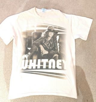 Rare Whitney Houston T - Shirt Nothing But Love World Tour Final 2010 Vintage