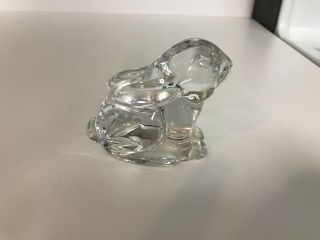 3 1/2  Waterford Cut Crystal Bunny Rabbit Figurine In