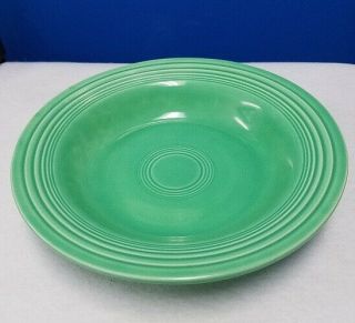Homer Laughlin China Fiesta Vintage Light Green Deep Soup Plate 8 - 1/2 "
