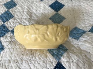 Nelson Mccoy Pale Matte Yellow Small 5 " X 3 3/4 " Butterfly Console Bowl