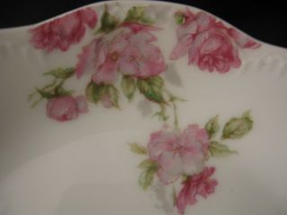 Vintage Haviland Limoges Dessert Bowls Dishes (7) Pink Red Roses