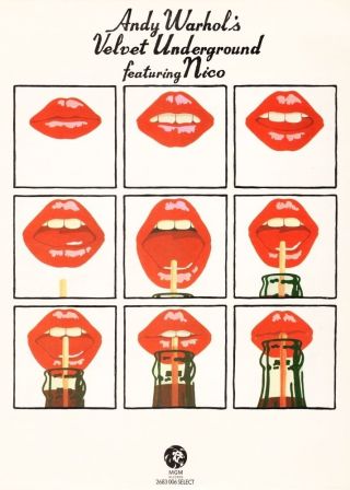 A.  Warhol The Velvet Underground Retro Poster Wall Pop Art Room Decoration 1970