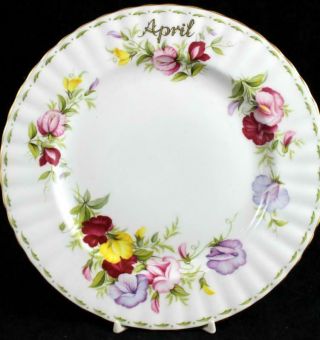 Royal Albert Flower Of The Month (montrose) Salad Plate April