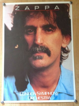 Frank Zappa " London Symphony Orchestra " Vol 2 Poster 1987 24 " X 33.  5 "