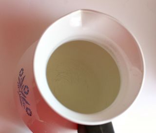 CorningWare 6 cup Vintage Blue Cornflower Stove Top Tea Kettle & Lid Great Cond 5