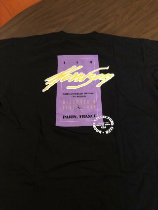 The Doors Jim Morrison 50th Birthday Celebration 1993 Paris Shirt Rare Size Xl