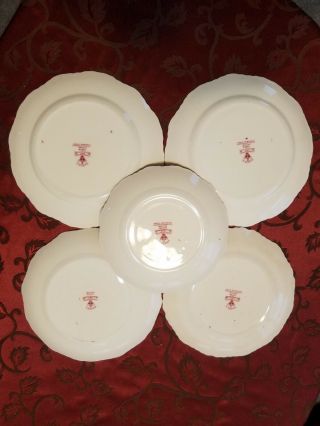 5 Mason Vista England Pink Banquet or dinner plates,  dinner plates,  salad plate 6