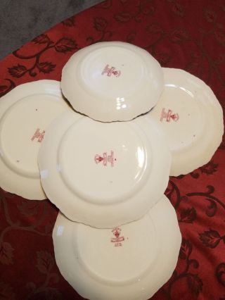 5 Mason Vista England Pink Banquet or dinner plates,  dinner plates,  salad plate 7