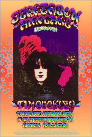 Jefferson Airplane Concert Poster (by Artist)