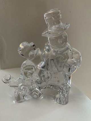 Waterford Crystal Jolly Snowman Sculpture