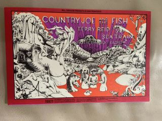 Bill Graham Bg - 149 Postcard,  Country Joe And The Fish