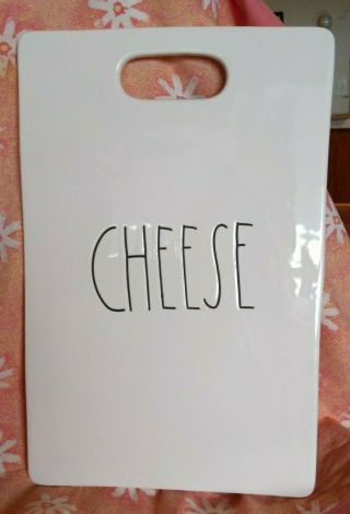 Rae Dunn Large Ceramic Cheese Platter/board,  - Cheese