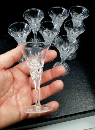 American Brilliant Abp Cut Glass Cordial In Hawkes Jubilee Pattern