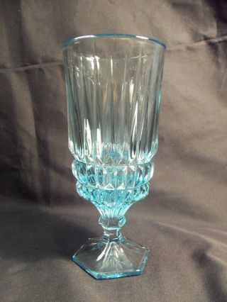 Vintage Set Of 4 Fostoria Glass Crystal Heritage Ice Teas Blue