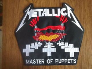 Metallica,  Master Of Puppets,  Sew On Embroidered Large Back Patch