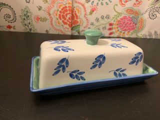 Villeroy & Boch Switch3 Butter Dish - Beautifully Hand Painted