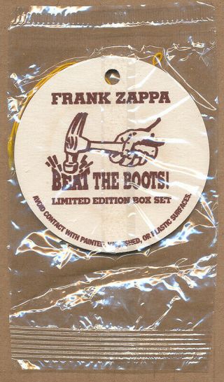 Frank Zappa Beat The Boots Ultra Rare Promo Air Freshener 