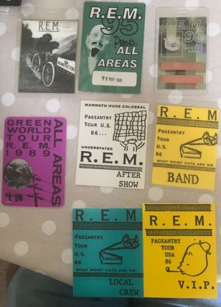 Eight Concert Passes For R.  E.  M.