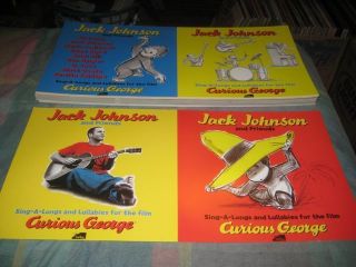 Jack Johnson - (curious George) - 1 Poster - 2 Sided - 12x24 - Nmint - Rare
