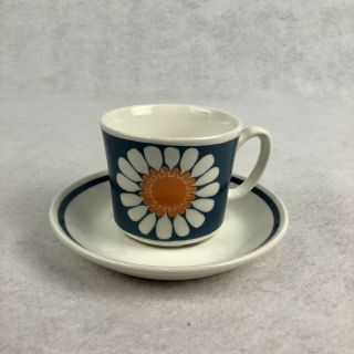 Figgjo Flint Turi Design Daisy Cup And Saucer Made In Norway