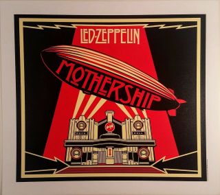 Led Zeppelin " The Mothership " Litho Flat Poster Suitable For Framing 2007