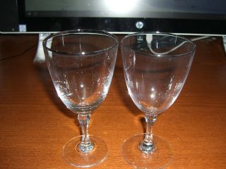 Vintage Set Of 2 Lenox Montclair Wine Glasses