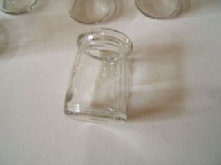 20 Vintage Restaurant Ware Individual Miniature Creamers 1 oz clear glass milk 2