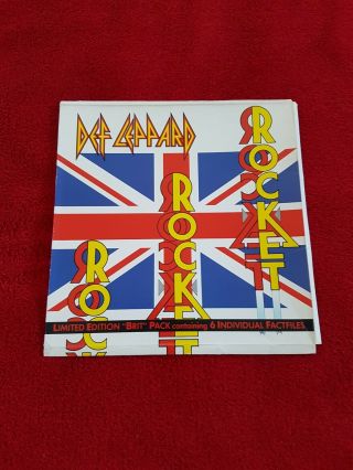 Def Leppard Rocket Promo Shop Counter Display Stand Cd,  12 " Vinyl