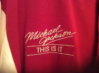 Michael Jackson Thriller THIS IS IT Tour Limited Edition Jacket Size XL 3