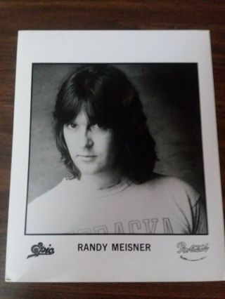 Randy Meisner Eagles Epic Portrait Records 8x10 Promo Photo
