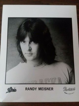 Randy Meisner Eagles Epic Portrait Records 8x10 promo photo 2