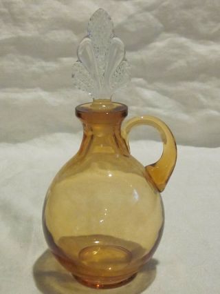 Fostoria Fairfax? Amber Oil Bottle