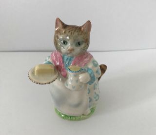 Beatrix Potter Vintage Cat Figurine “ribby” Beswick England Porcelain