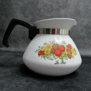 Vintage 1970s Corning Ware Spice O Life Stove Top Coffee Pot 6 - CUP & Lid P - 104 - 8 2