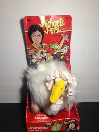 1987 Michael Jackson Pets Jeannine The Ostrich By Ideal Toy Co.
