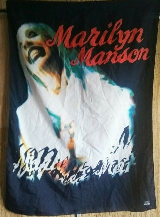 Marilyn Manson Rare Vintage Antichrist Superstar Textile Flag 1998 42x31 "