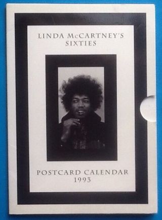 Beatles Paul Linda Mccartney Sixties Mpl Postcard Calendar Set 1993 Jimi Hendrix